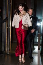 ANNE HATHAWAY and Adam Shulman Out for Dinner in New York 11/12/2016