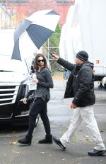 ANNE HATHAWAY on the Set of 