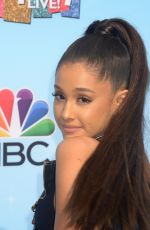ARIANA GRANDE at Hairspray Live! Press Junket in Los Angeles 11/16/2016
