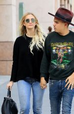 ASHLEE SIMPSON and Evan Ross Out in Beverly Hills 11/28/2016