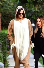 ASHLEY TISDALE Out Trick or Treating on Halloween in Toluca Lake 10/31/2016