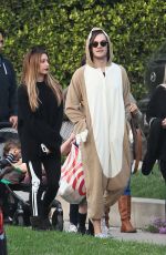 ASHLEY TISDALE Out Trick or Treating on Halloween in Toluca Lake 10/31/2016