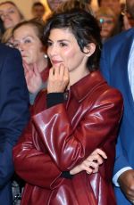 AUDREY TAUTOU at Galeries Lafayette Haussmann Christmas Lights Switch in Paris 11/08/2016
