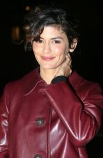 AUDREY TAUTOU at Galeries Lafayette Haussmann Christmas Lights Switch in Paris 11/08/2016