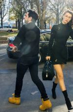 BELLA HADID Arrives at Grand Palais in Paris 11/28/2016