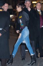 BELLA HADID Arrives at Her Hotel in Paris 11/27/2016