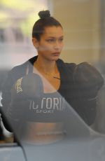 BELLA HADID at a Gym in New York 11/21/2016