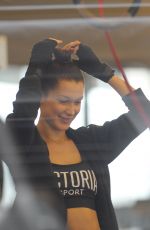 BELLA HADID at a Gym in New York 11/21/2016