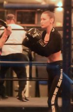 BELLA HADID at Gotham Gym in New York 11/16/2016