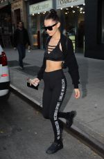 BELLA HADID at Gotham Gym in New York 11/16/2016
