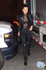 BELLA HADID Heading to UFC 205 at Madison Square Garden in New York 11/12/2016