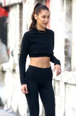 BELLA HADID in Tights Out in New York 11/14/2016