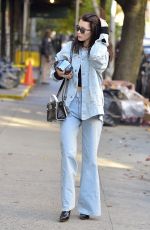 BELLA HADID Out and about in New York 11/17/2016