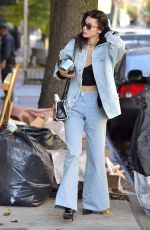 BELLA HADID Out and about in New York 11/17/2016