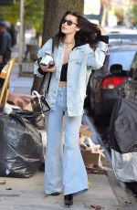 BELLA HADID Out and about in New York 11/17/2016