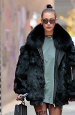 BELLA HADID Out and About in New York 11/20/2016