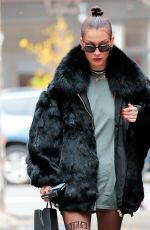 BELLA HADID Out and About in New York 11/20/2016