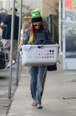 BELLA THORNE at a Laundromat in Los Angeles 11/16/2016