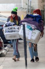 BELLA THORNE at a Laundromat in Los Angeles 11/16/2016