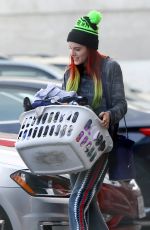 BELLA THORNE at a Laundromat in Los Angeles 11/16/2016