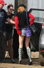 BELLA THORNE in Denim Shorts Out in Los Angeles 11/12/2016