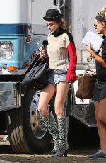 BELLA THORNE in Denim Shorts Out in Los Angeles 11/12/2016