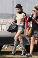 BELLA THORNE in Denim Shorts Out in Los Angeles 11/12/2016