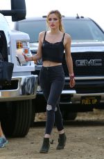 BELLA THORNE on the Set of Her Latest Project in Los Angeles 11/12/2016