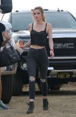 BELLA THORNE on the Set of Her Latest Project in Los Angeles 11/12/2016