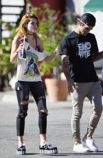 BELLA THORNE Out Picking Up Lunch in Los Angeles 11/02/2016