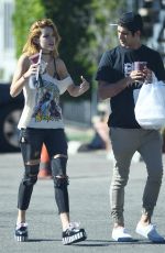 BELLA THORNE Out Picking Up Lunch in Los Angeles 11/02/2016