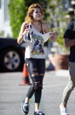 BELLA THORNE Out Picking Up Lunch in Los Angeles 11/02/2016