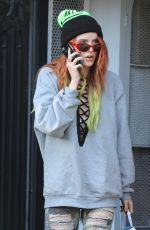 BELLA THORNE Shopping at Kate Somerville in West Hollywood 11/23/2016