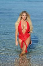 BIANCA GASCOIGNE in Swimsuit at a Beach in Greece 11/26/2016