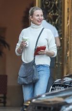 CAMERON DIAZ Leaves Montage Hotel in Beverly Hills 11/18/2016