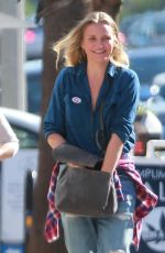 CAMERON DIAZ Out for Breakfast After Voting in Studio City 11/08/2016