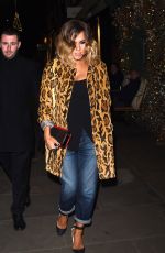 CAROLINE FLACK Arrives at Ivy Club in Chelsea 11/23/2016