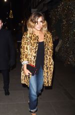 CAROLINE FLACK Arrives at Ivy Club in Chelsea 11/23/2016