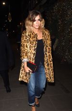 CAROLINE FLACK Arrives at Ivy Club in Chelsea 11/23/2016