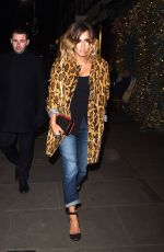 CAROLINE FLACK Arrives at Ivy Club in Chelsea 11/23/2016