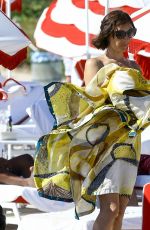 CATARINA SPINETTA on Bikini at a Beach in Miami 11/19/2016