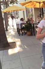 CHARLOTTE MCKINNEY at Starbucks in Beverly Hills 11/16/2016