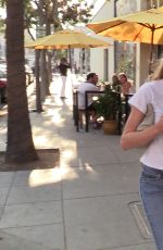 CHARLOTTE MCKINNEY at Starbucks in Beverly Hills 11/16/2016