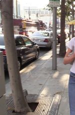 CHARLOTTE MCKINNEY at Starbucks in Beverly Hills 11/16/2016