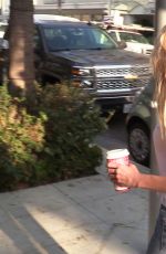 CHARLOTTE MCKINNEY at Starbucks in Beverly Hills 11/16/2016