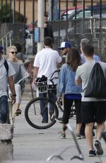 CHARLOTTE MCKINNEY Riding a Bike Out in Santa Monica 11/19/2016