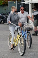 CHARLOTTE MCKINNEY Riding a Bike Out in Santa Monica 11/19/2016