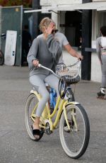 CHARLOTTE MCKINNEY Riding a Bike Out in Santa Monica 11/19/2016