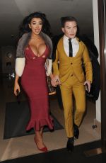 CHLOE KHAN Out for Dinner in Mayfair 11/28/2016