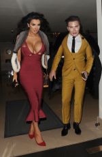 CHLOE KHAN Out for Dinner in Mayfair 11/28/2016